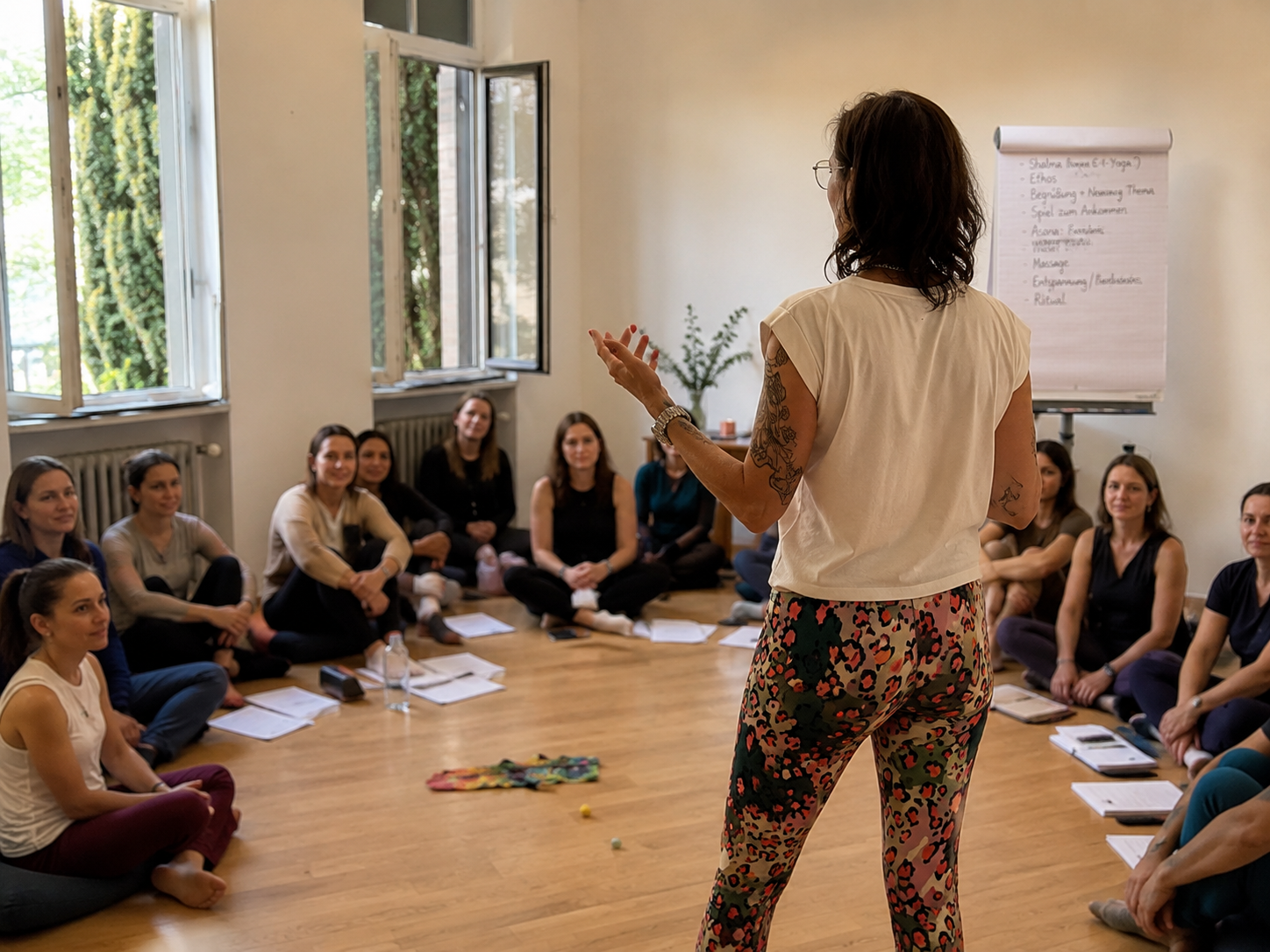 Gruppenarbeit Familienyoga